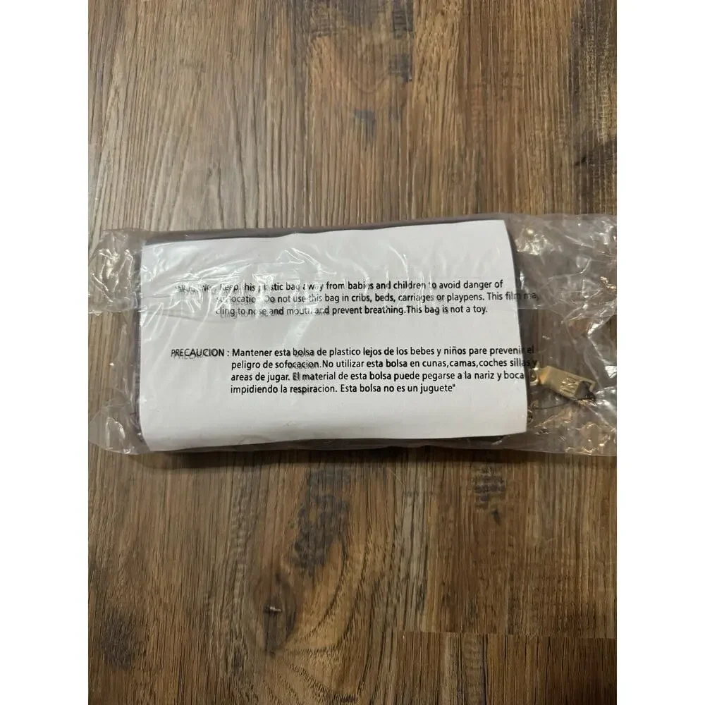 Badgley Mischka Plum Long Wallet with Wristlet